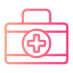 first aid kit gradient icon