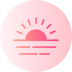 sunset gradient icon