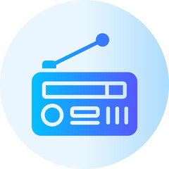 radio gradient icon