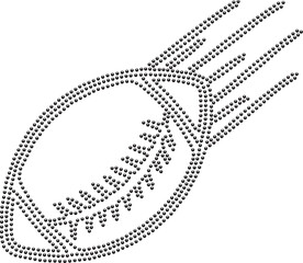 About Printable Football Rhinestone Template Graphic