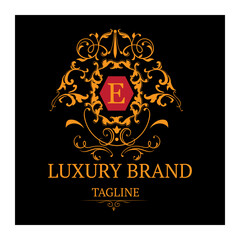  Boutique, Cafe, Hotel, Heraldic, Jewelry, Fashion and other vector illustration. Retro Royal Vintage Shields Logotype set. Vector calligraphyc Luxury logo design elements. 