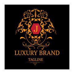  Boutique, Cafe, Hotel, Heraldic, Jewelry, Fashion and other vector illustration. Retro Royal Vintage Shields Logotype set. Vector calligraphyc Luxury logo design elements. 