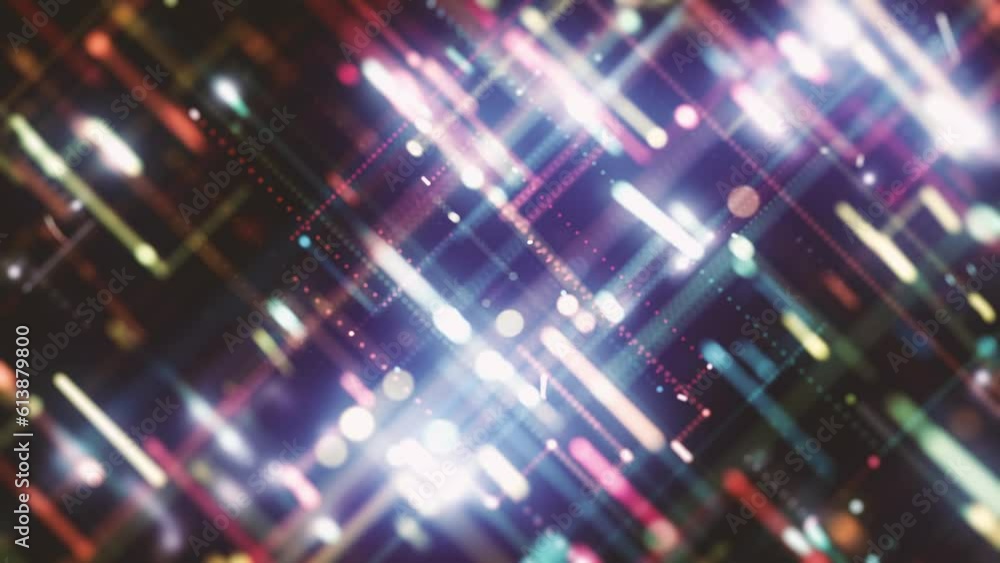 Poster abstract digital data technology background/ 4k animation of an abstract high technology wallpaper b