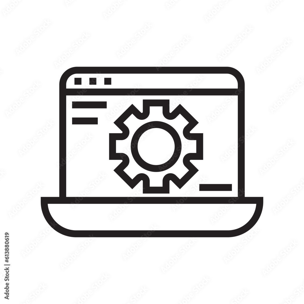 Poster application vector icon