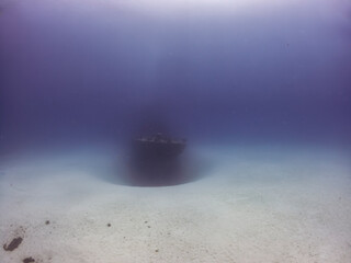 The wreck of the P31 Patrol Boat in Comino, Malta