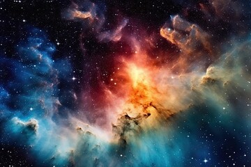 Fototapeta na wymiar Balletto Celestiale: Un Tappeto Cosmico di Luce Stellare e Arte Nebulosa Catturato in Ultra-Alta Risoluzione da Generative AI 2