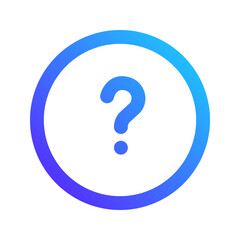 question gradient icon