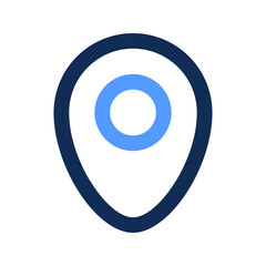 location outline color icon