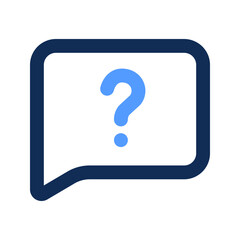 question outline color icon