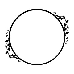 Frame monogram wedding frame