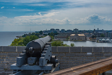 Cannon Looking Over Kingston