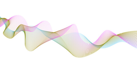 Abstract technology and science flowing wave lines background. Design used for technology, science, banner, template, wallpaper, business and many more.