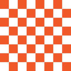 Orange and white checkered background
