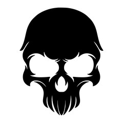 Illustration skull mascot logo art