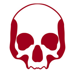 Skull devil mascot logo illustration art