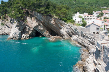View the cave in the Adriatic Sea.