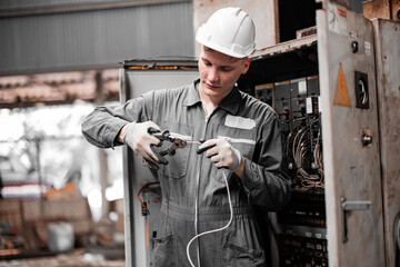 Electrical technician tests wiring, polarity, grounding, voltages and performs electrical...