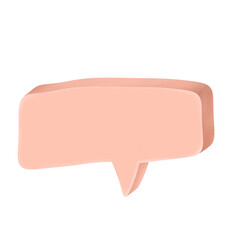 Talk bubble, Speech bubbles, Bubble comic speech in 3D style.