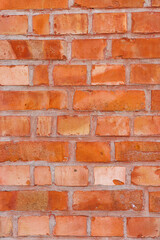 Red old brick wall