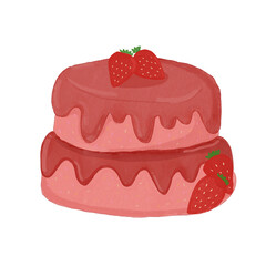 Cake strawberry