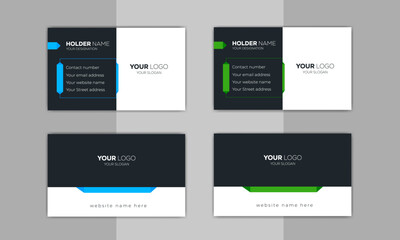 Modern Creative Business Card Template, Developer Designer Visiting Card Design ideas for personal identity