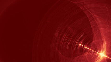 Abstract red background, motion line graphics. fractal elements Swirling in circles like a vortex, bright red, hot, like a flame.