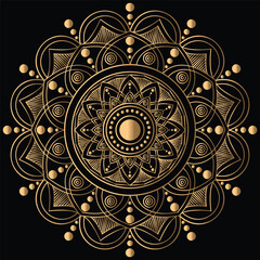 Simple creative mandala design for coloring. Vector floral mandala design.