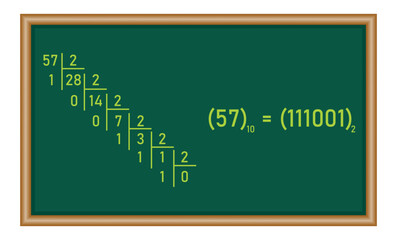 The binary number system. Binary to decimal conversion. Value of digits in the binary numeral system. Mathematics resources for teachers and students.