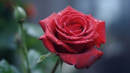 A rose in full bloom,AI generated.  