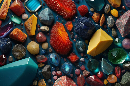 Vibrant Array of Multicolored Objects: a Rich Display of Abundance and Variation.