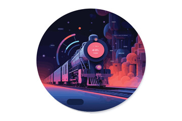spaceship and planet image of track learn and optimize.