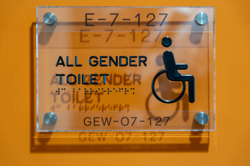 all gender toilet in office
