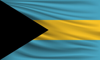 Vector flag of Bahamas