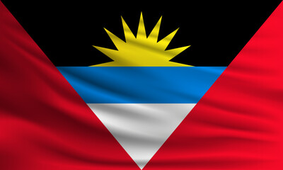 Vector flag of Antigua and Barbuda