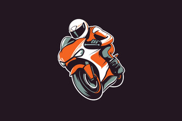 motorcycle modern need vector illustration black background.