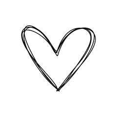 Outline, line, icon, element, set, art, time, love, heart, minimal, hand draw