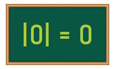 Absolute value of zero. Absolute value equations of real number in mathematics. Math resources for teachers and students.