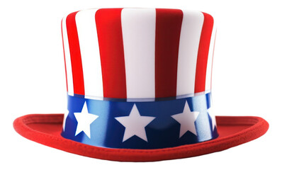 Uncle Sam's hat isolated. Generative AI.