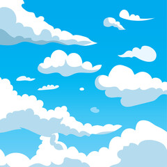 Cloudy sky background 