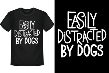 Naklejka premium Dog T-shirt Design