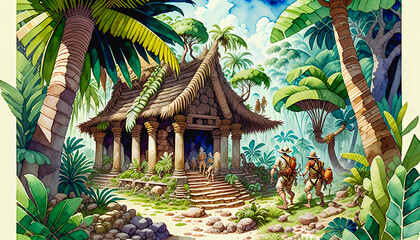 Discovering the Hidden Temple: An Adventurous Expedition in the Jungle, Generative AI
