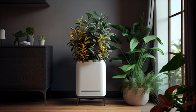 Air purifying plant natural and eco-friendly solution Ai generated image