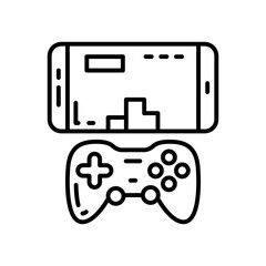 Esports mobile gaming icon in vector. Illustration
