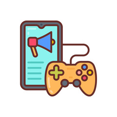 Esports marketing icon in vector. Illustration