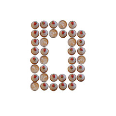 Coffee & Cupcake 3D Alphabet or PNG Letters