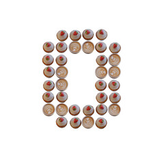 Coffee & Cupcake 3D Alphabet or PNG Letters