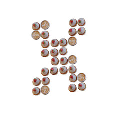 Coffee & Cupcake 3D Alphabet or PNG Letters