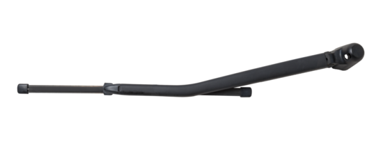 Black rear wiper for car windshield. Rain protection. Spare parts catalog for repair and maintenance.