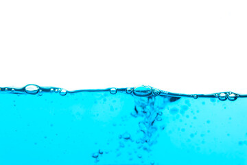 blue aqua bubble wave abstract