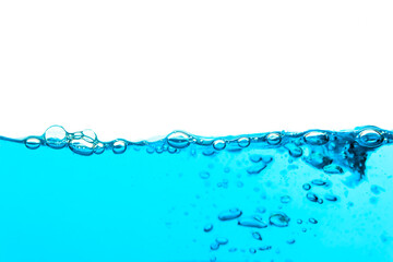 blue aqua bubble wave abstract